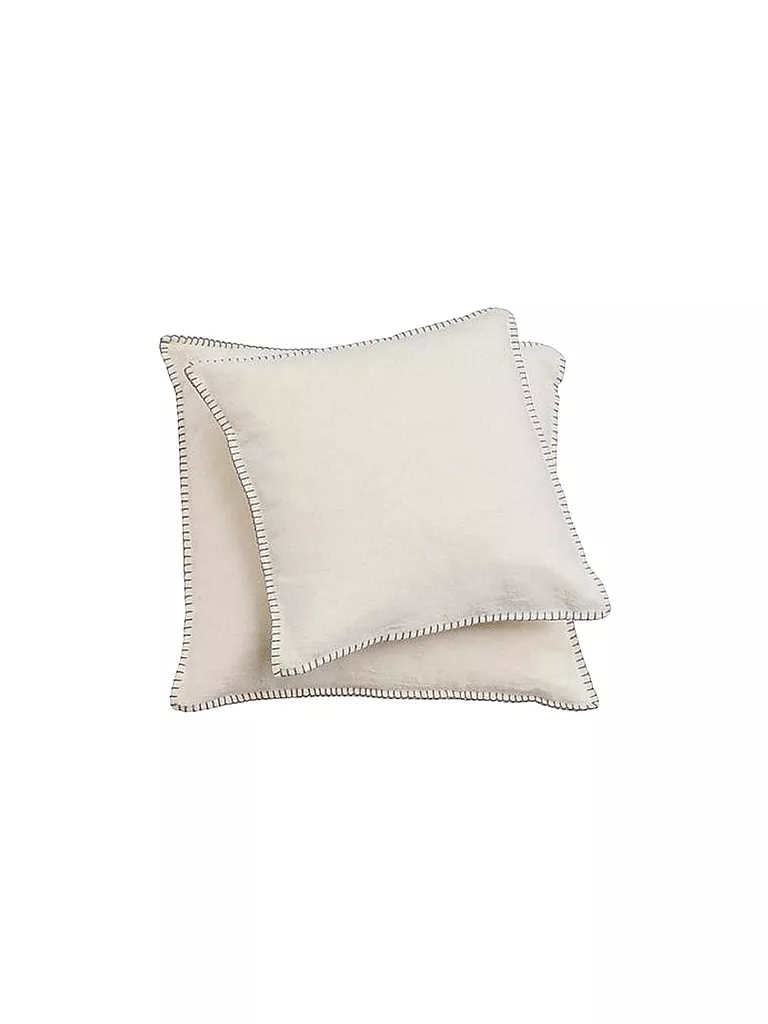 DAVID FUSSENEGGER | Funda de almohada "Sylt" 40x40cm (Blanco crudo) | Blanco