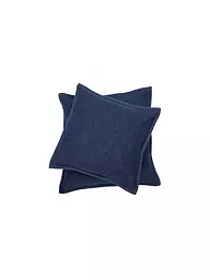 DAVID FUSSENEGGER | Funda de almohada "Sylt" 40x40cm (Antracita) | Azul oscuro