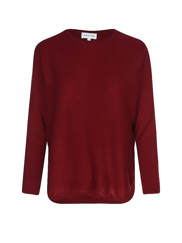 Davida Jersey de cachemira rojo
