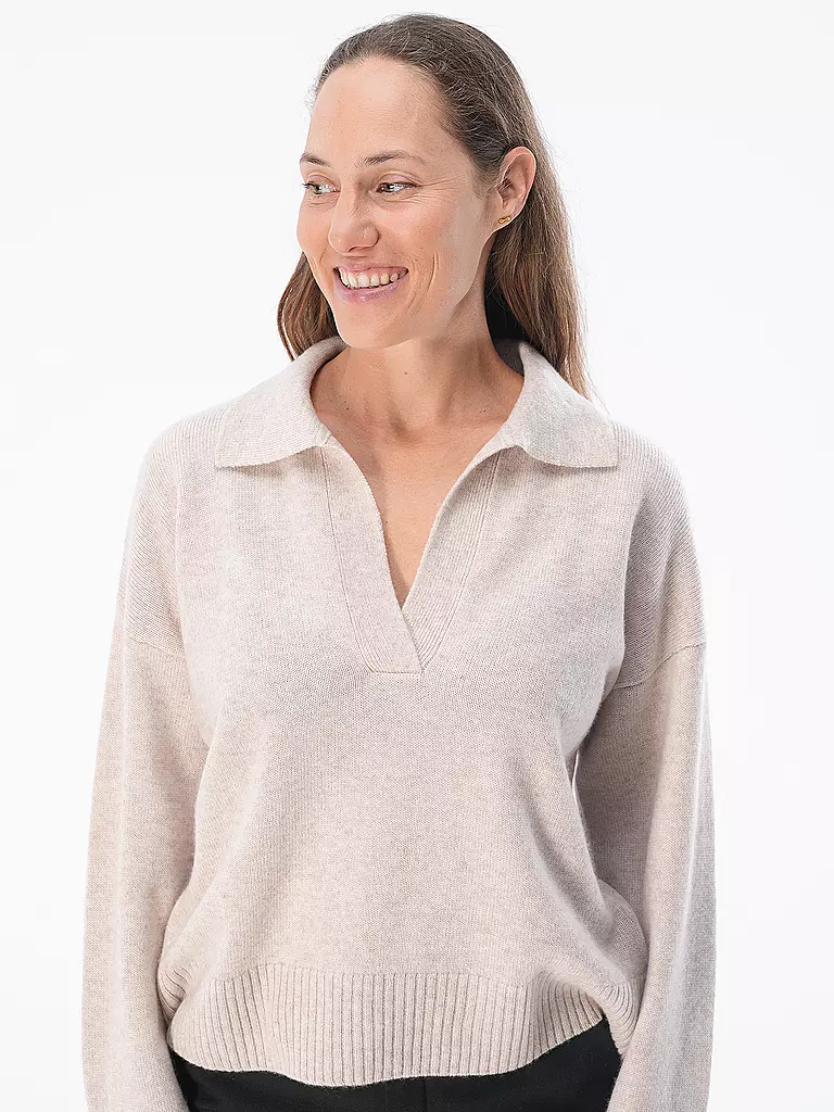 DAVIDA | Jersey de cachemira | Beige