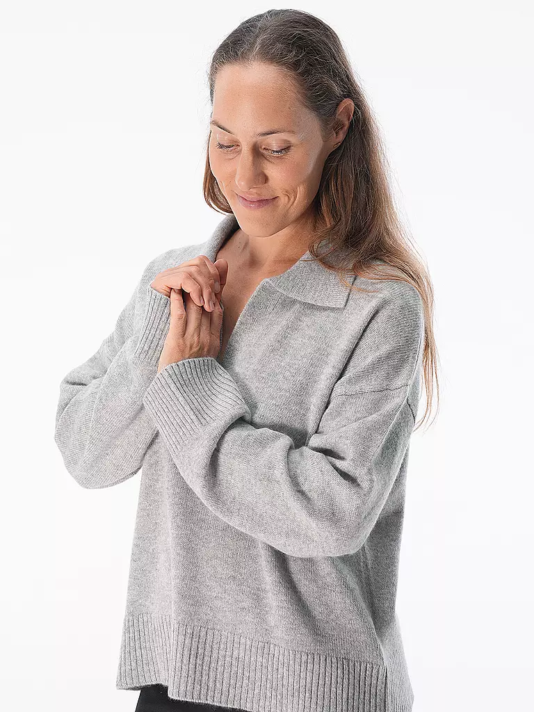 DAVIDA | Jersey de cachemira | Gris claro