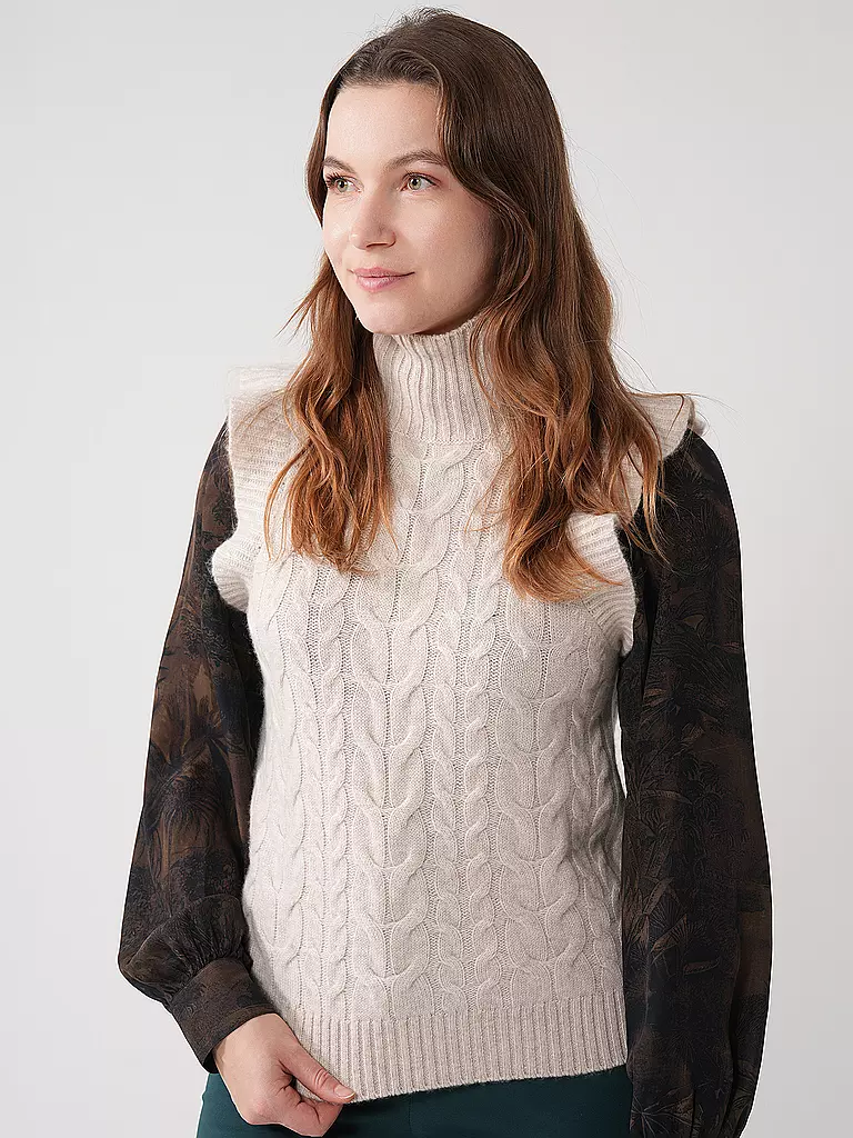 DAVIDA | Kaschmirpullunder  | Beige