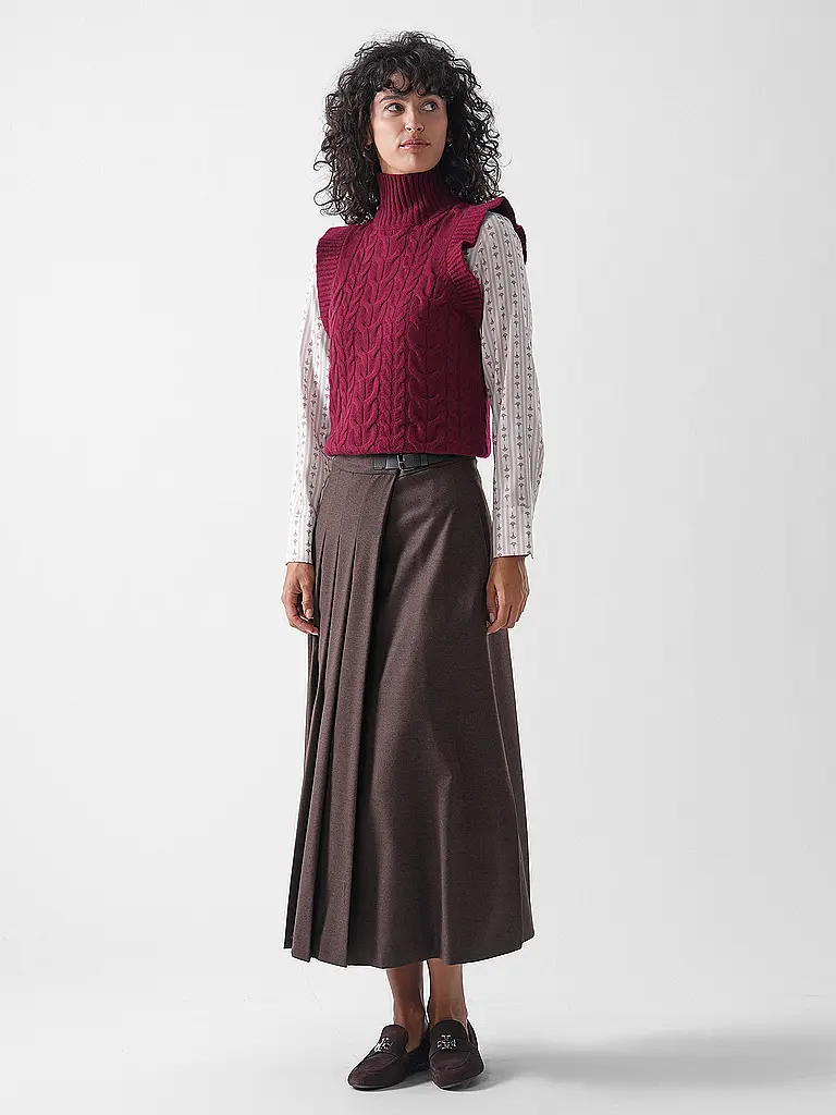 DAVIDA | Kaschmirpullunder | Rojo