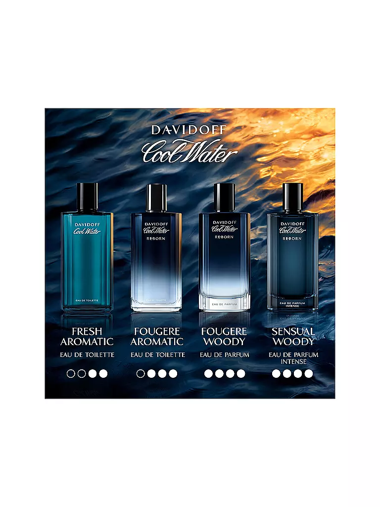 DAVIDOFF | Cool Water Reborn Eau de Parfum Intense para hombre 50 ml | 