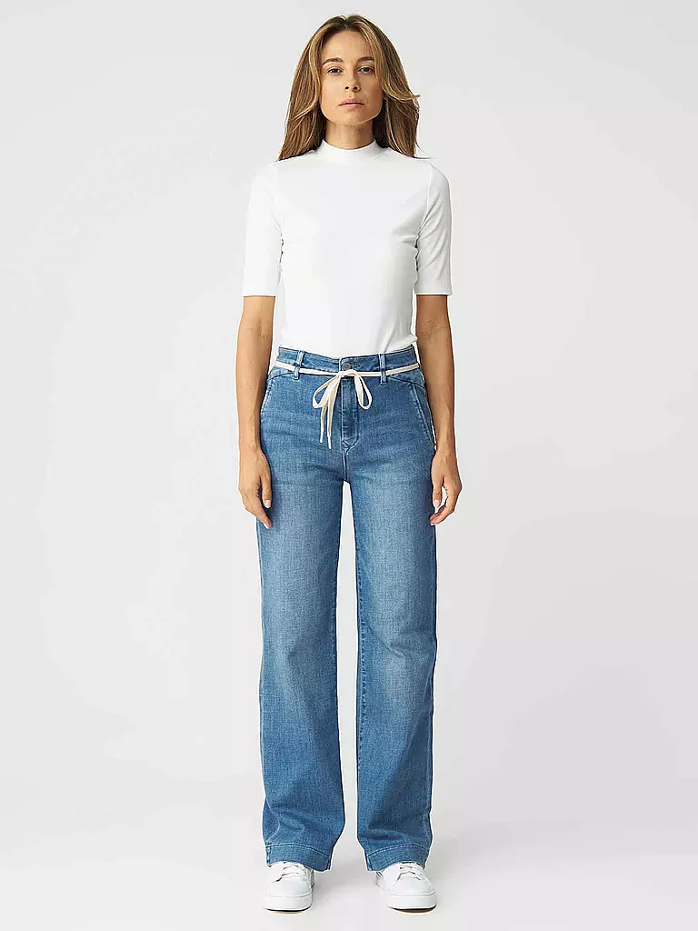 DAWN DENIM | Jeans de corte acampanado | Azul