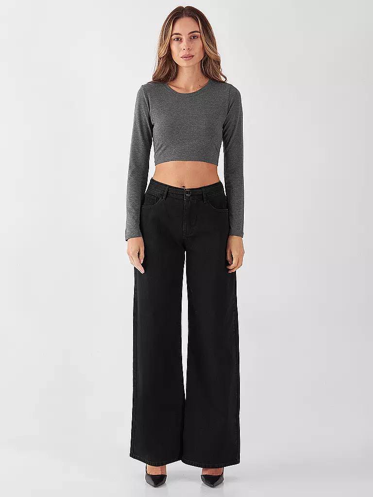 DAWN DENIM | Jeans de corte ancho SUNNY | Negro
