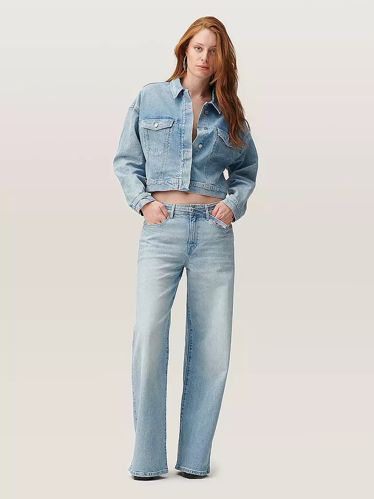 DAWN DENIM | Jeans de pierna ancha SUNNY | Azul claro