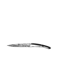 DEEJO | Navaja de bolsillo enebro titanio LATINO SKULL 37G | Plata