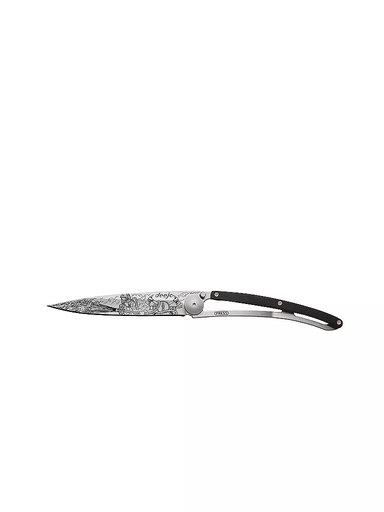 DEEJO | Navaja Ébano Titan BOMBERO 37G | Plata