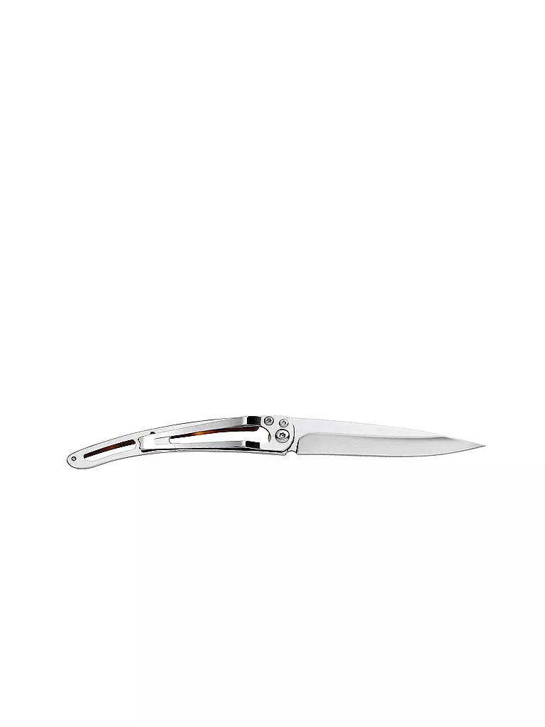 DEEJO | Navaja con aspecto de carey brillante PACIFIC 37G | Plata