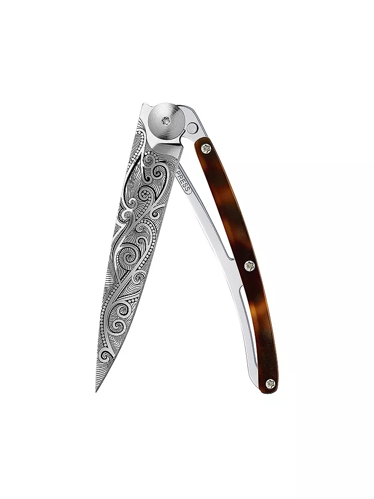 DEEJO | Navaja con aspecto de carey brillante PACIFIC 37G | 