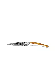 DEEJO | Navaja de bolsillo con aspecto de carey brillante TERRA INCGNITA 37G | Plata