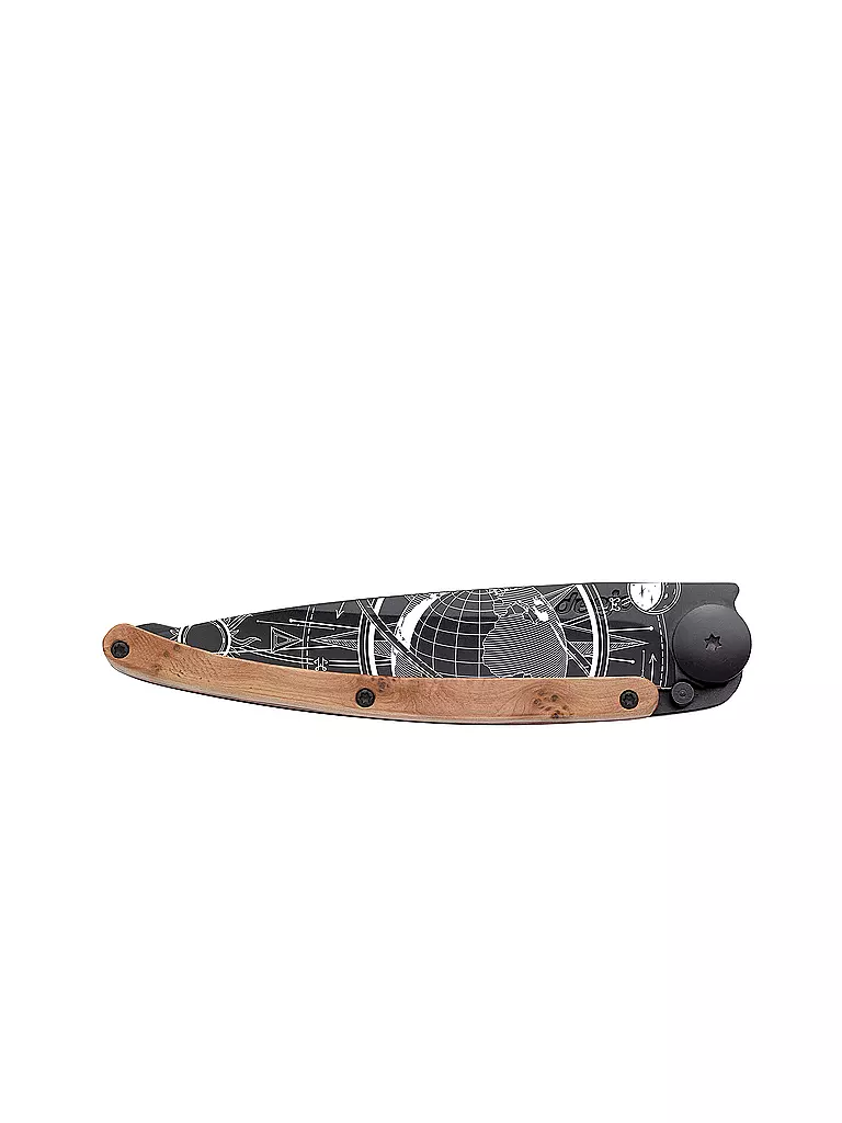 DEEJO | Navaja de bolsillo enebro negro GLOBETROTTER 37G | Negro