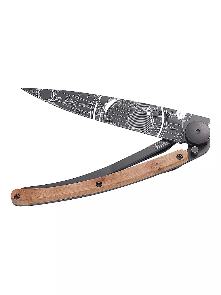 DEEJO | Navaja de bolsillo enebro negro GLOBETROTTER 37G | 
