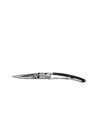 DEEJO | Navaja de bolsillo enebro titanio LATINO SKULL 37G | Plata
