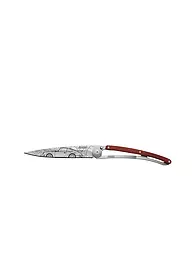 DEEJO | Navaja de bolsillo madera de coral titanio YOUNGTIMER 37G | Plata