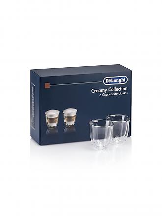 DELONGHI | Juego de vasos térmicos para capuchino, caja de regalo de 6 unidades DLSC301