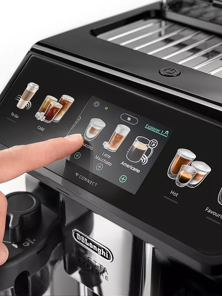 DELONGHI | Cafetera automática ECAM450.65.G ELETTA EXPLORER Gris Oscuro | 