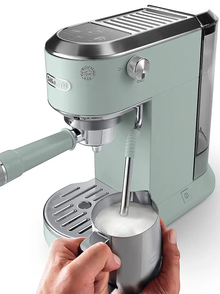 DELONGHI | Máquina de café espresso con portafiltro ESPRESSO DEDICA DUO Verde | Verde claro
