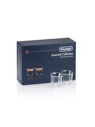 DELONGHI | Set de 6 vasos de espresso de doble pared DLSC300 | Transparente