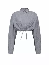 DESIGNERS REMIX | Bluse Cropped Fit HARRIET | Azul claro