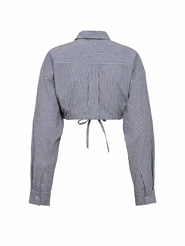 DESIGNERS REMIX | Bluse Cropped Fit HARRIET | Azul claro