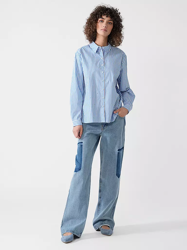 DESIGNERS REMIX | Jeans de pierna ancha MILES | Azul claro