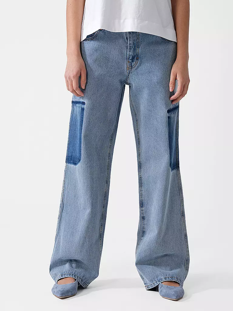 DESIGNERS REMIX | Jeans de pierna ancha MILES | Azul claro