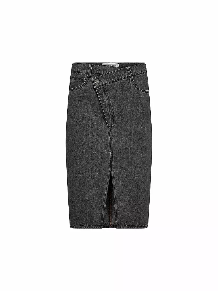 DESIGNERS REMIX | Jeansrock Midi MILES | Negro
