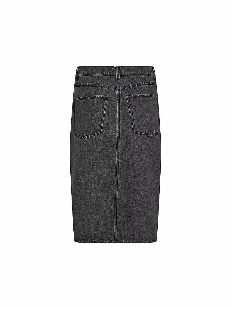 DESIGNERS REMIX | Jeansrock Midi MILES | Negro