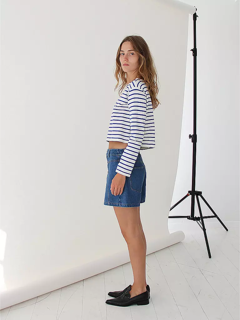 DESIGNERS REMIX | Langarmshirt STACY | Azul claro