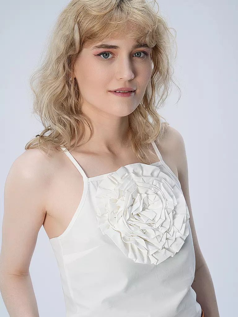 DESIGNERS REMIX | Top Cropped Fit CONNER  | Blanco