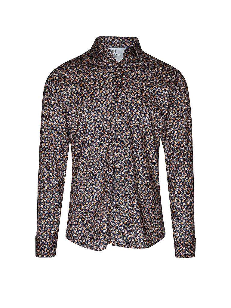 Desoto Jerseyhemd Slim Fit marrón