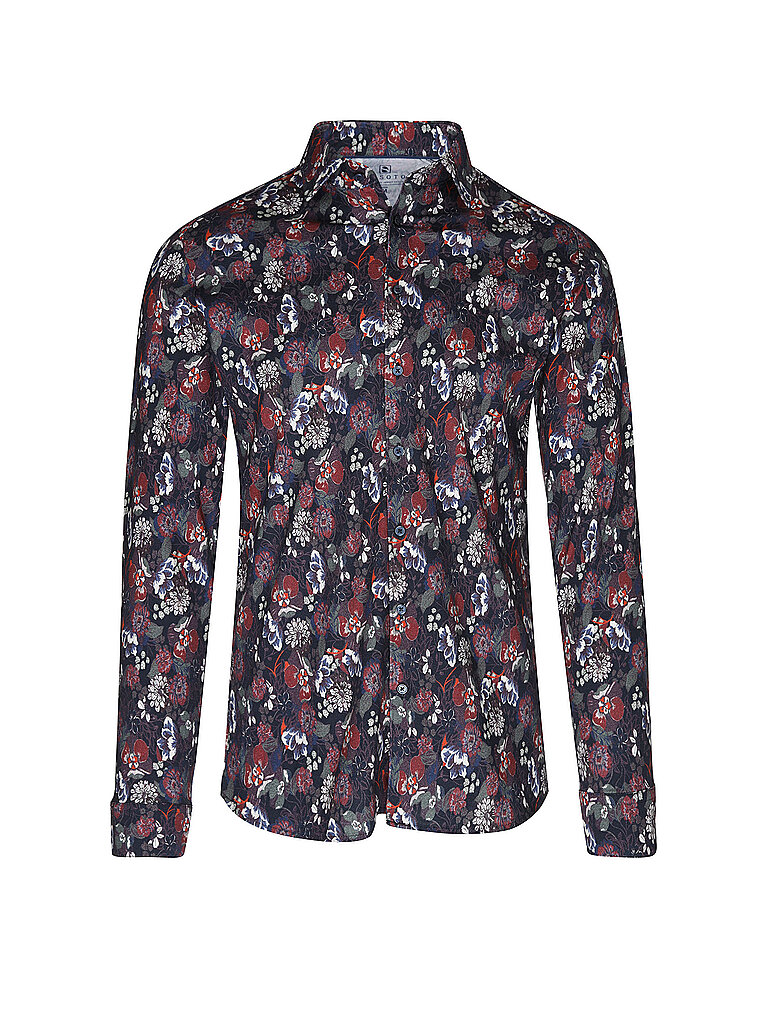 Desoto Jerseyhemd Slim Fit rojo oscuro