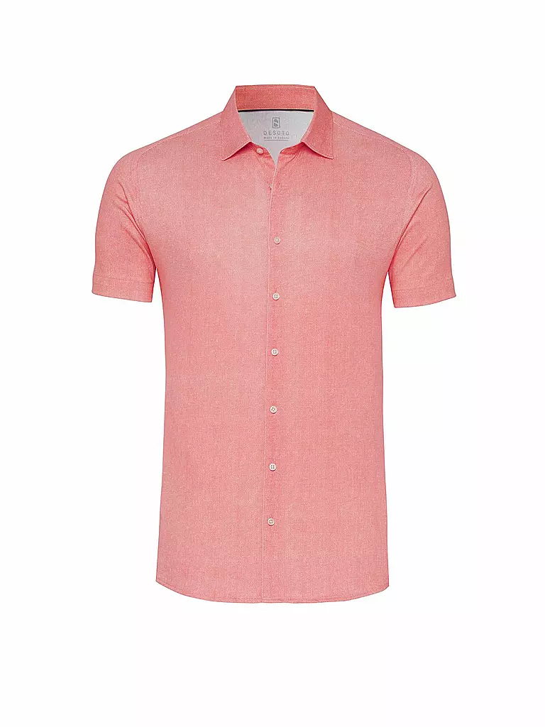 DESOTO | Camisa de jersey Slim Fit | Naranja