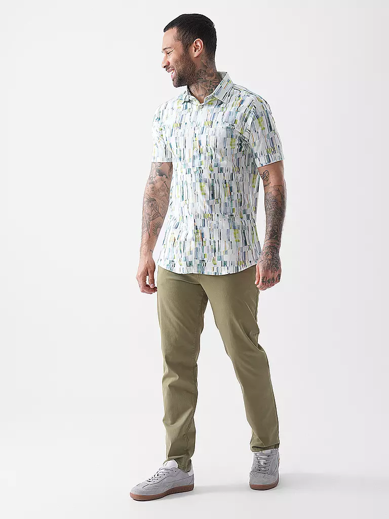 DESOTO | Camisa de jersey Slim Fit | Azul oscuro