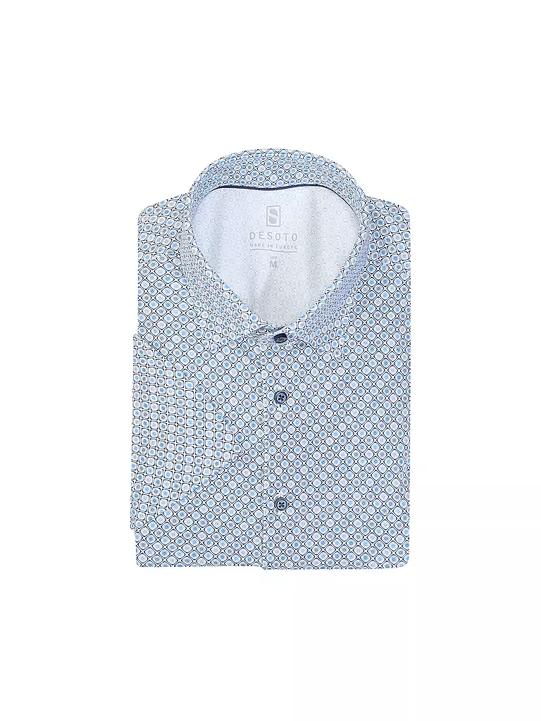 DESOTO | Camisa de punto de corte entallado | Azul