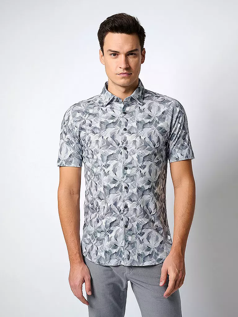 DESOTO | Camisa de punto de corte entallado | Gris