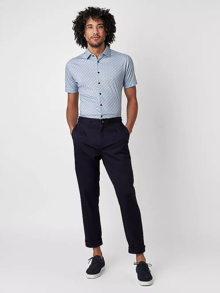 DESOTO | Camisa de punto de corte entallado | Azul