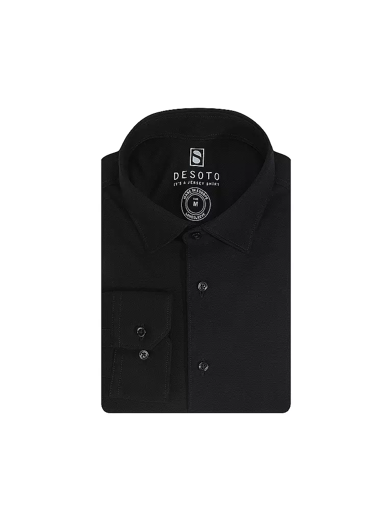 DESOTO | Camisa de punto de jersey | Negro