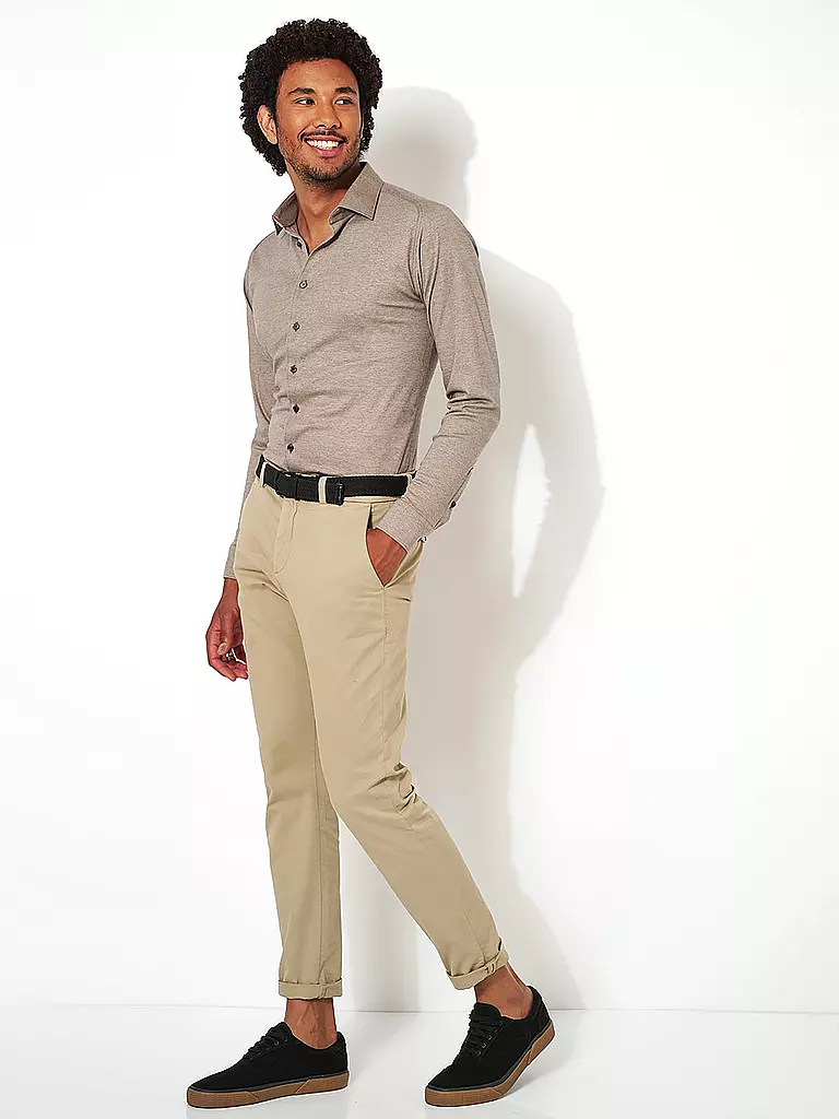 DESOTO | Camisa de punto de jersey | Beige