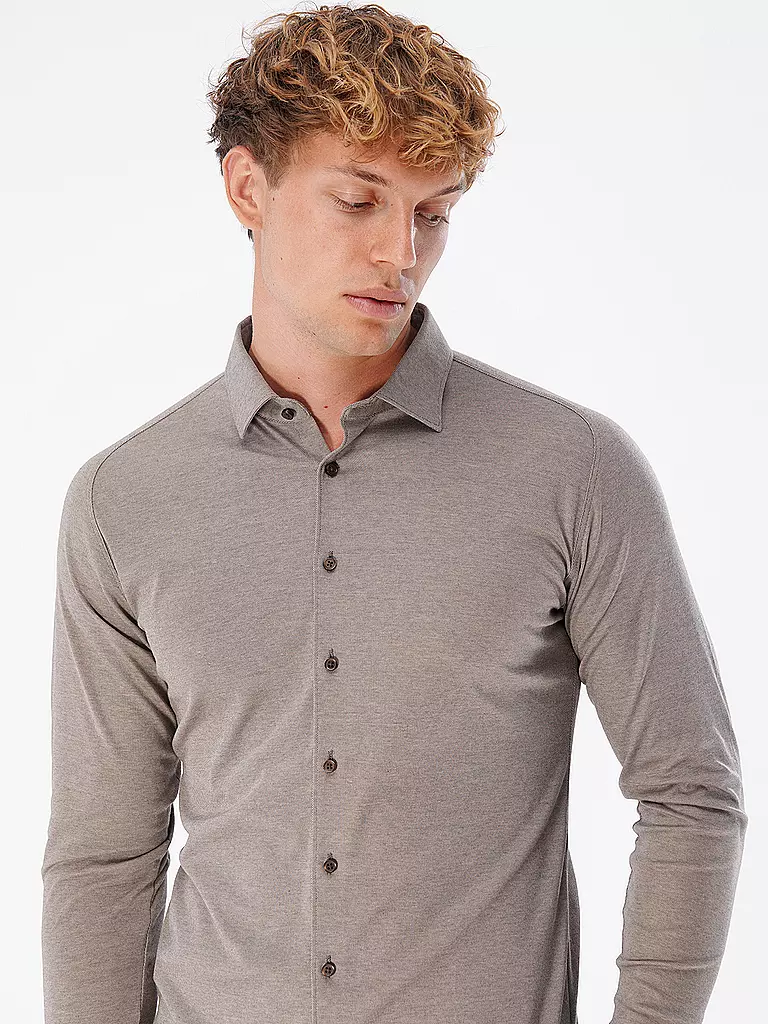 DESOTO | Camisa de punto de jersey | Beige