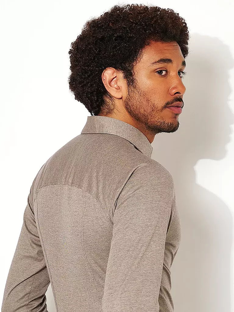 DESOTO | Camisa de punto de jersey | Beige