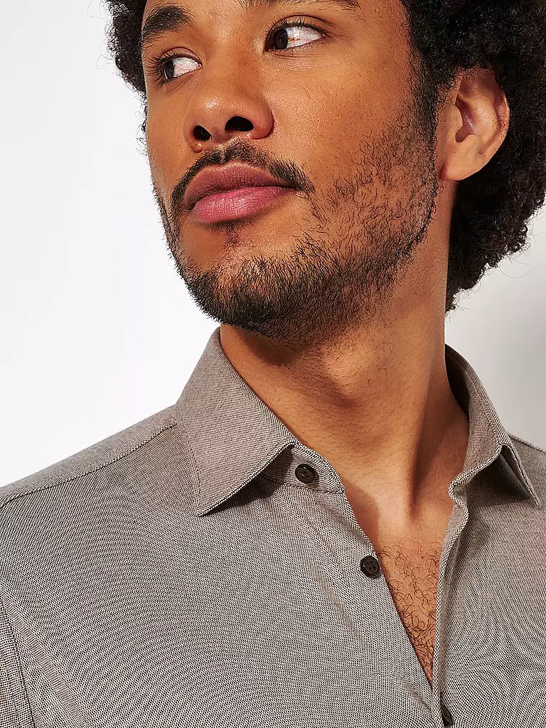 DESOTO | Camisa de punto de jersey | Beige