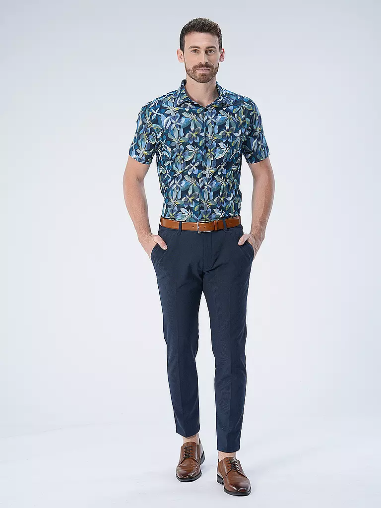 DESOTO | Jerseyhemd Slim Fit  | Azul oscuro
