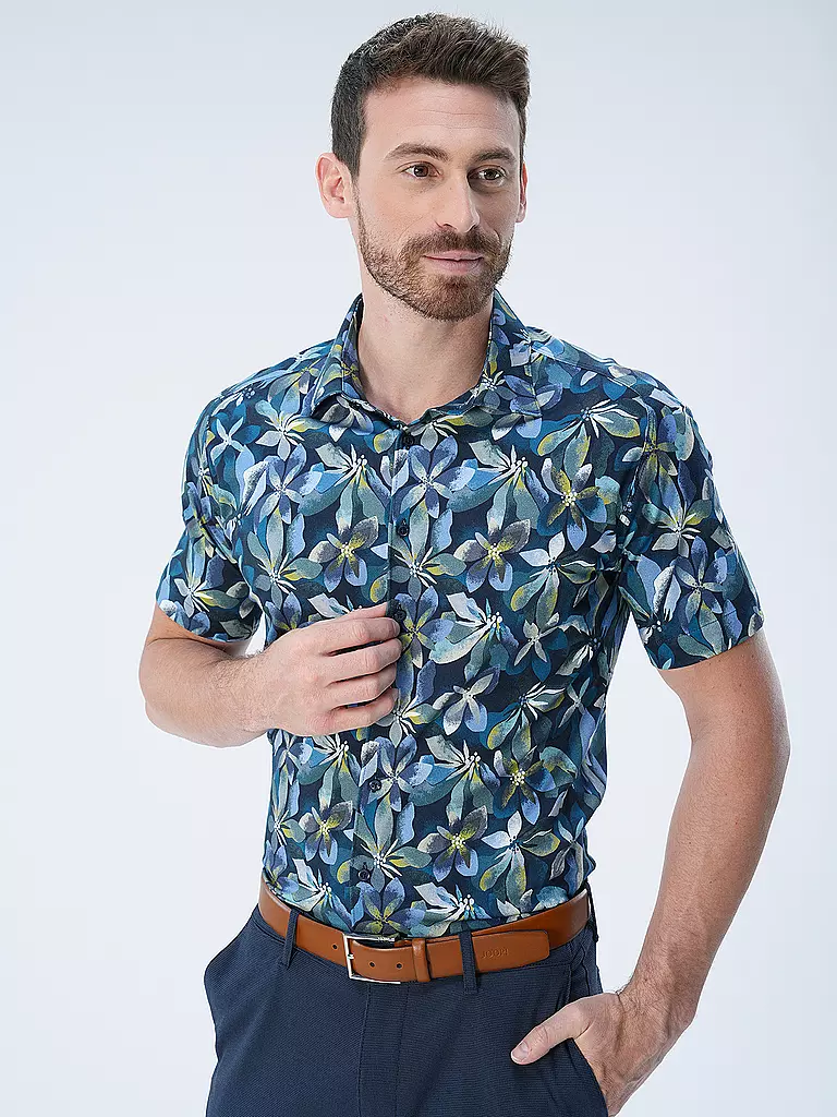 DESOTO | Jerseyhemd Slim Fit  | Azul oscuro