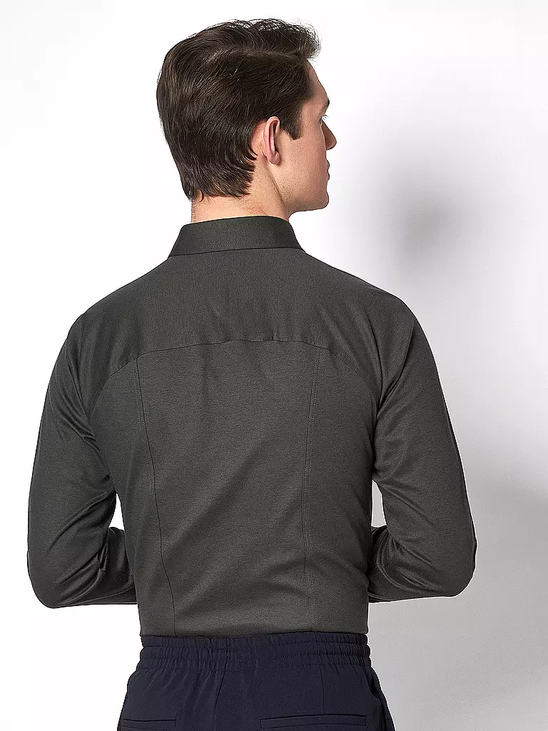 DESOTO | Jerseyhemd Slim Fit | Verde oscuro