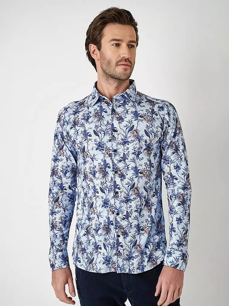 DESOTO | Jerseyhemd Slim Fit | Azul claro