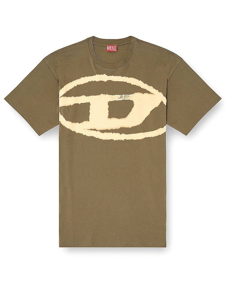 DIESEL Camiseta BLEACH oliva