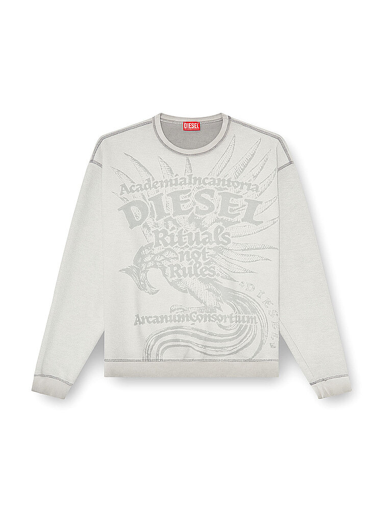 Diesel Suéter S-ARON-RAW gris claro